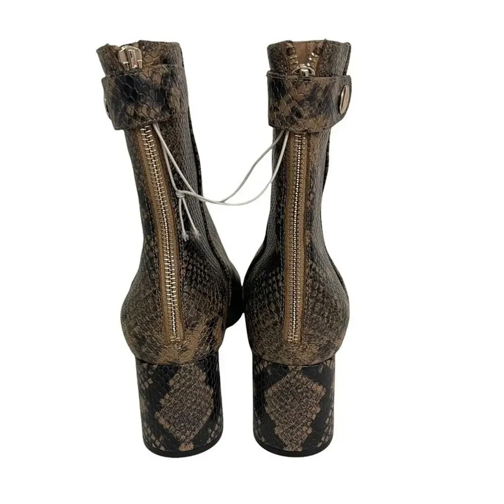 Joie Snake Heeled Boots - Picture 4 of 11